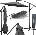 deluxe4home Sonnenschirm Ampelschirm mit St&auml;nder Durchmesser 270cm Anthrazit