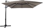 AXI Ampelschirm 300 cm x 300 cm Taupe mit Dreh- & Neigungsfunktion