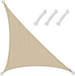 AMANKA HDPE Sonnensegel - 2,5 x 2,5 x 3,5 m Rechtwinklig Beige