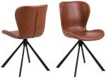 ebuy24 Batilda -A1 Esszimmerstuhl Drehfunktion PU Kunstleder Braun