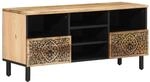 vidaXL TV-Schrank 100x33x46 cm Massivholz Mango