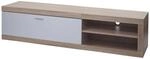 MCW TV-Rack L33 Holz 43x180x41cm Staufach Eiche-Optik