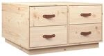 vidaXL Couchtisch 80x80x45 cm Massivholz Kiefer
