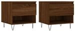 vidaXL Couchtische 2 Stk. Braun Eichen-Optik 50x46x50 cm Holzwerkstoff Modell 3