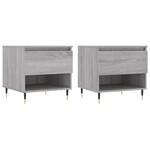 vidaXL Couchtische 2 Stk. Grau Sonoma 50x46x50 cm Holzwerkstoff Modell 2