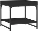 vidaXL Couchtisch Schwarz 49,5x49,5x45 cm Holzwerkstoff