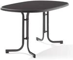 Sieger Klapptisch Rund Mecalit-Pro Anthrazit 90 cm x 140 cm