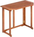 Klapptisch Eukalyptus 90 cm x 50 cm Braun