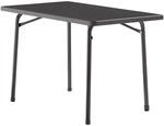 Sieger Klapptisch Rechteckig Kunststoff Grau 70 cm x 115 cm