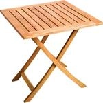 Merxx Klapptisch Quadratisch Braun 70 cm x 70 cm