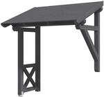 Skan Holz Haust&uuml;r-Vordach Paderborn 3 Schiefergrau,asiert 242 cm x 156 cm