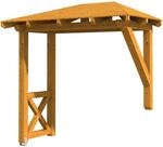 Skan Holz Haust&uuml;r-Vordach Wismar 3 Eiche hell,asiert 258 cm x 126 cm