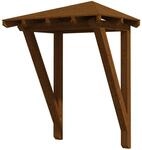 Skan Holz Haust&uuml;r-Vordach Wesel 2 Nussbaum,asiert 188 cm x 126 cm