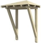 Skan Holz Haust&uuml;r-Vordach Wesel 2 Natur 188 cm x 126 cm
