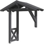 Skan Holz Haust&uuml;r-Vordach Siegen 3 Schiefergrau,asiert 247 cm x 116 cm