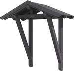 Skan Holz Haust&uuml;r-Vordach Siegen 2 Schiefergrau,asiert 247 cm x 116 cm