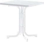 Sieger Klapptisch Quadratisch Wei&szlig; 70 cm x 70 cm
