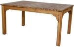 Siena Garden Gartentisch ausziehbar Akazie Beige 100 cm x 150 cm