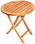 Merxx Klapptisch Rund Braun &Oslash; 65 cm