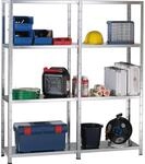Schulte Set 1 Steckregal und 1 Anbauregal Verzinkt 180 cm x 140 cm x 50 cm