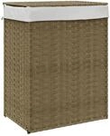 vidaXL W&auml;schekorb mit Deckel 46x33x60 cm Poly Rattan 372029