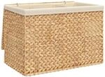 vidaXL W&auml;schekorb mit 3 F&auml;chern 75x42,5x52 cm Wasserhyazinthe 355184