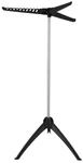 Relaxdays B&uuml;gelw&auml;schest&auml;nder ABS-Kunststoff Eisen Schwarz-Grau Klappbar 129 cm x