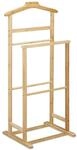 Relaxdays Herrendiener Kleiderst&auml;nder Bambus Natur 98,5 cm x 47 cm x 36 cm
