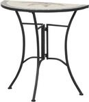 Siena Garden Gartentisch Stella Rechteckig Grau 70 cm x 35,5 cm