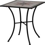 Siena Garden Gartentisch Stella Quadratisch Grau 64 cm x 64 cm