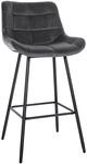 CLP Barhocker Weston dunkelgrau/Samt