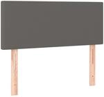 vidaXL Kopfteil Grau 80x5x78/88 cm Kunstleder 345736