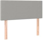 vidaXL Kopfteil Hellgrau 90x5x78/88 cm Stoff 345744