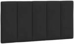 vidaXL Kopfteil-Kissen Hanko Schwarz 100 cm Samt 374657
