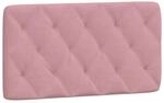 vidaXL Kopfteil-Kissen Rosa 100 cm Samt 374719