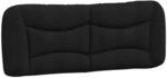vidaXL Kopfteil-Kissen Hvar Schwarz 120 cm Stoff 374563