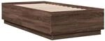 vidaXL Bettgestell Braun Eichen-Optik 75x190 cm Holzwerkstoff 3209764