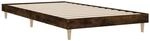 vidaXL Bettgestell ohne Matratze R&auml;uchereiche 90x200 cm Holzwerkstoff 832066