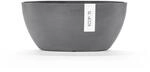 Ecopots Pflanzschale Sofia 30 cm x 13 cm Oval Grau