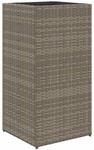 vidaXL Pflanzk&uuml;bel Grau 40x40x80 cm Poly Rattan 366415