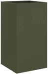 vidaXL Pflanzk&uuml;bel Olivgr&uuml;n 42x38x75 cm Stahl 841580