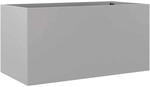 vidaXL Pflanzk&uuml;bel Silbern 62x30x29 cm Verzinkter Stahl 841594