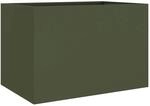 vidaXL Pflanzk&uuml;bel Olivgr&uuml;n 62x47x46 cm Stahl 841604