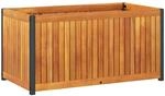 vidaXL Pflanzk&uuml;bel 85x45x44 cm Massivholz Akazie und Stahl 2096941