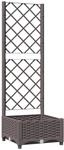 vidaXL Pflanzk&uuml;bel mit Rankgitter Braun 40x40x121,5 cm PP 318258