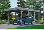 Carport Friesland Schiefergrau 314 x 555 cm mit Aluminiumdach