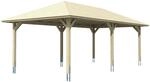 Skan Holz Carport Taunus 439 cm x 786 cm Wei&szlig;