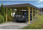 Skan Holz Carport Spreewald 396 cm x 893 cm schwarze Blende