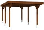 Skan Holz Carport Spessart 355 x 604 cm Nuss