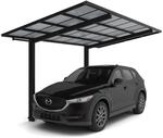 Ximax Alu Einzelcarport Linea Typ 80 Schwarz 273 x 556 cm Sonderfertigung